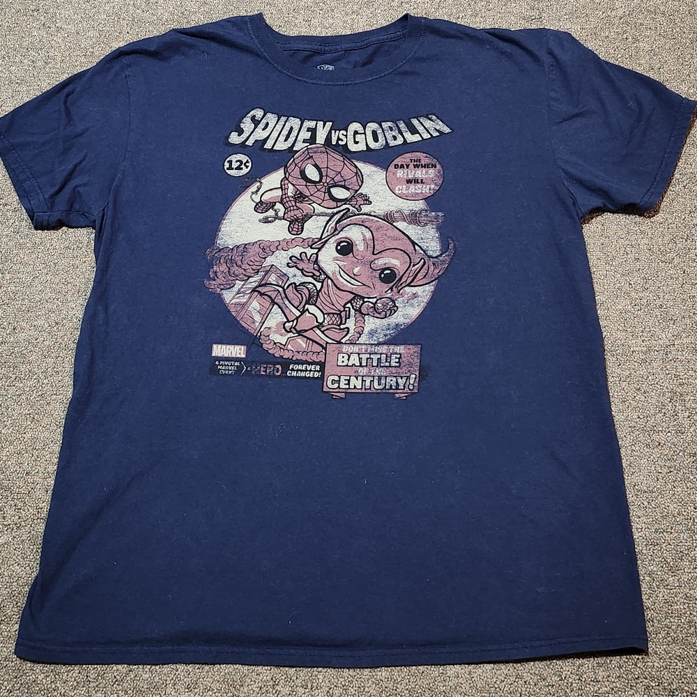 Funko Navy Blue Spidey Vs. Goblin T-shirt